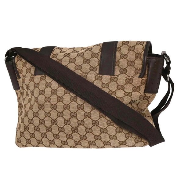 Gucci Beige Canvas GG Shoulder Bag 145859 - Picture 2 of 10
